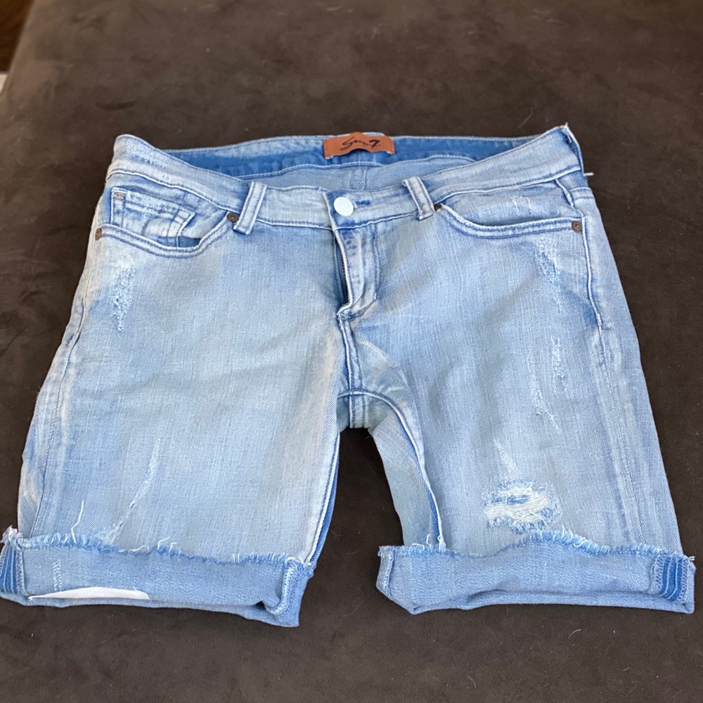 7 for all mankind vintage jean shorts sz 29